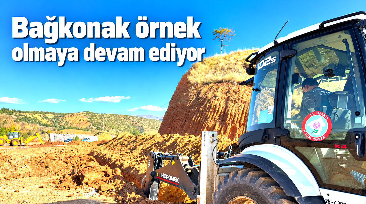 Bağkonak’ta 41 parselin  altyapısı hazırlanıyor