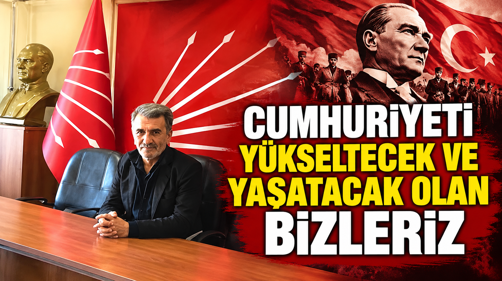 CHP İlçe Başkanı Erdoğdu: “Atatürk’ün iki büyük emanetine sahip çıkmak hepimizin sorumluluğudur”