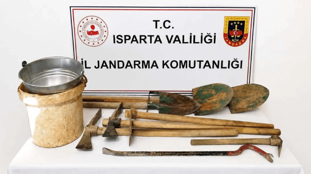 Isparta’da 3 ayda 10 kaçak kazı operasyonu