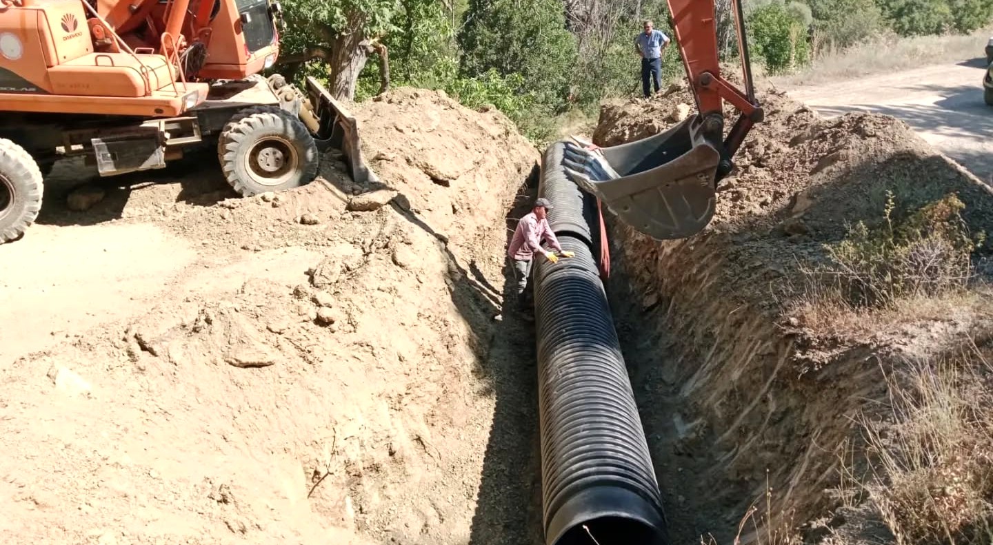 Özel İdare, Bağkonak Sugözü’nde yağmur tahliyesi altyapısını tamamladı