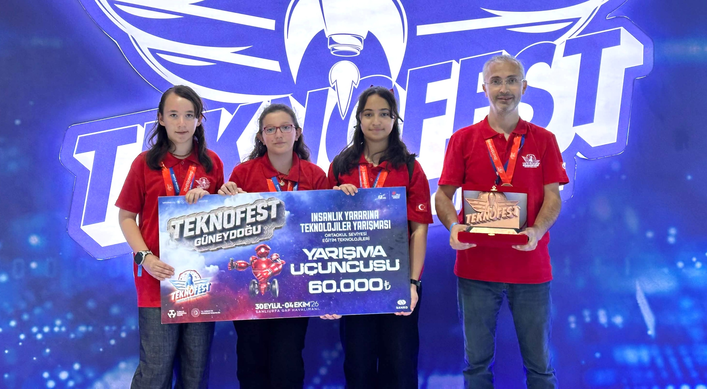 Yalvaç’ın kızları 2026 Teknofest Güneydoğu’da Türkiye 3.’sü